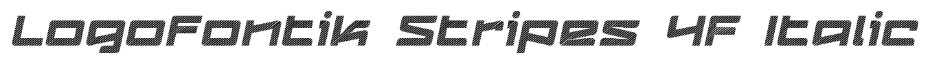 Logofontik Stripes 4F Italic font